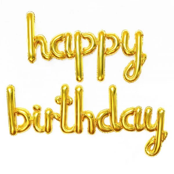 Illume Gold Happy Birthday Foil Balloon