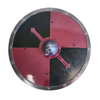 Red and Black Viking Shield 45cm