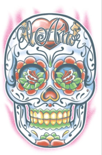 El Amor - Day of the Dead Temporary Tattoo