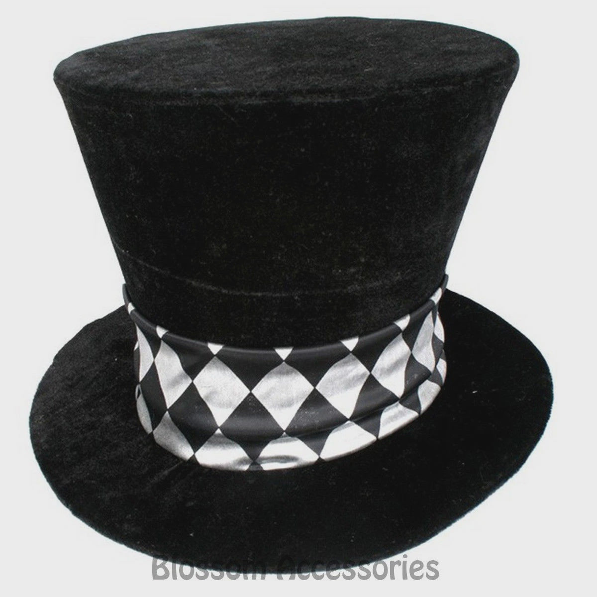 Mad Hatter Black Velvet Hat