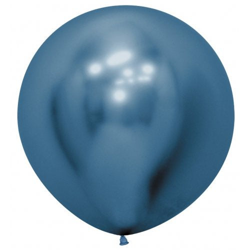 60 cm Reflex Blue Flat Latex Balloon