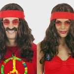 Hippie Wig with Removeable Red Headband