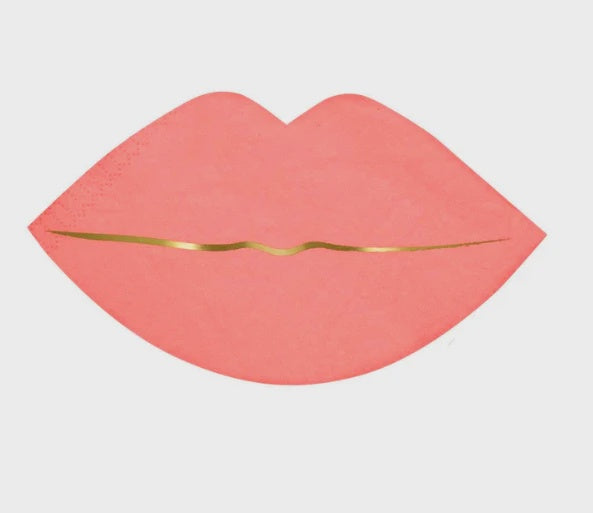 Meri Meri Lips Napkins Pink