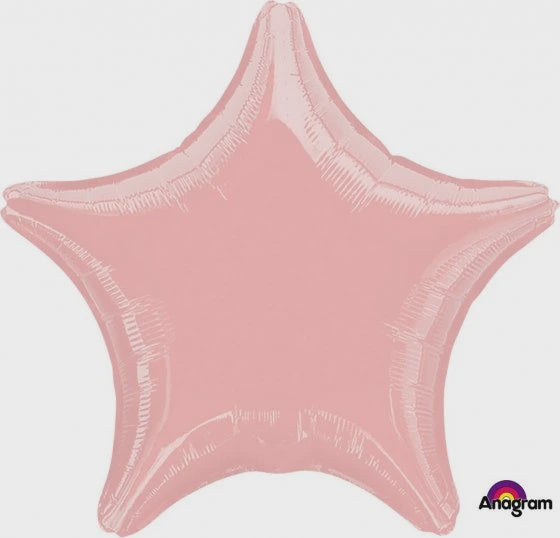 Metallic Pearl Pastel Pink Star 19