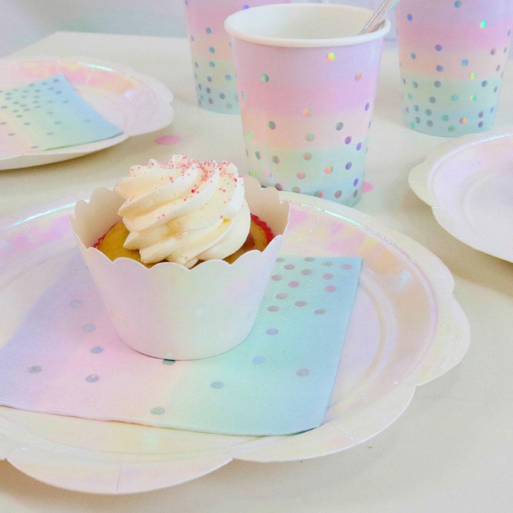 Ilume Iridescent Dinner Plates