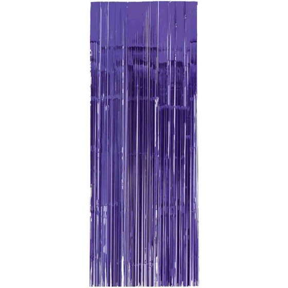 Purple Metallic Foil Curtain