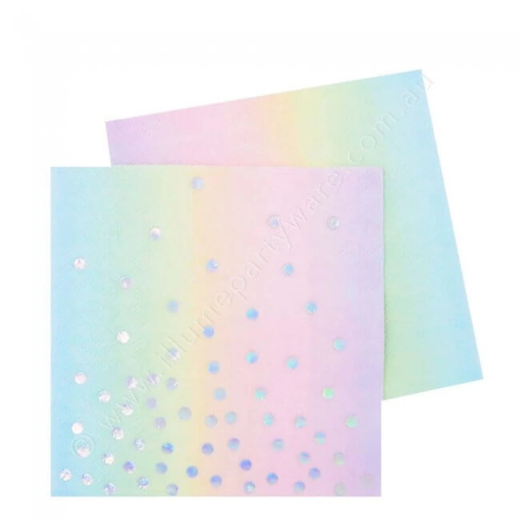 Illume Pastel Iridescent Party Napkins