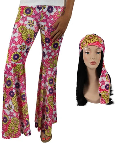 Hippie Bellbottom Pants & Headband