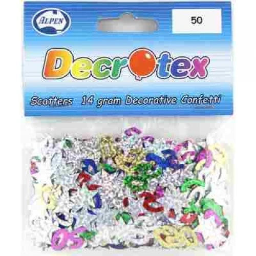Unique Scatters Multicolour 50 Scatters with Stars