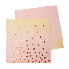 Illume Pink and Peach Ombre Napkins