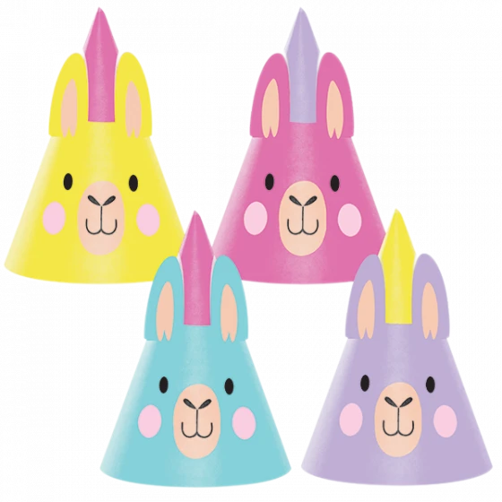 Llama Shaped Party Hats