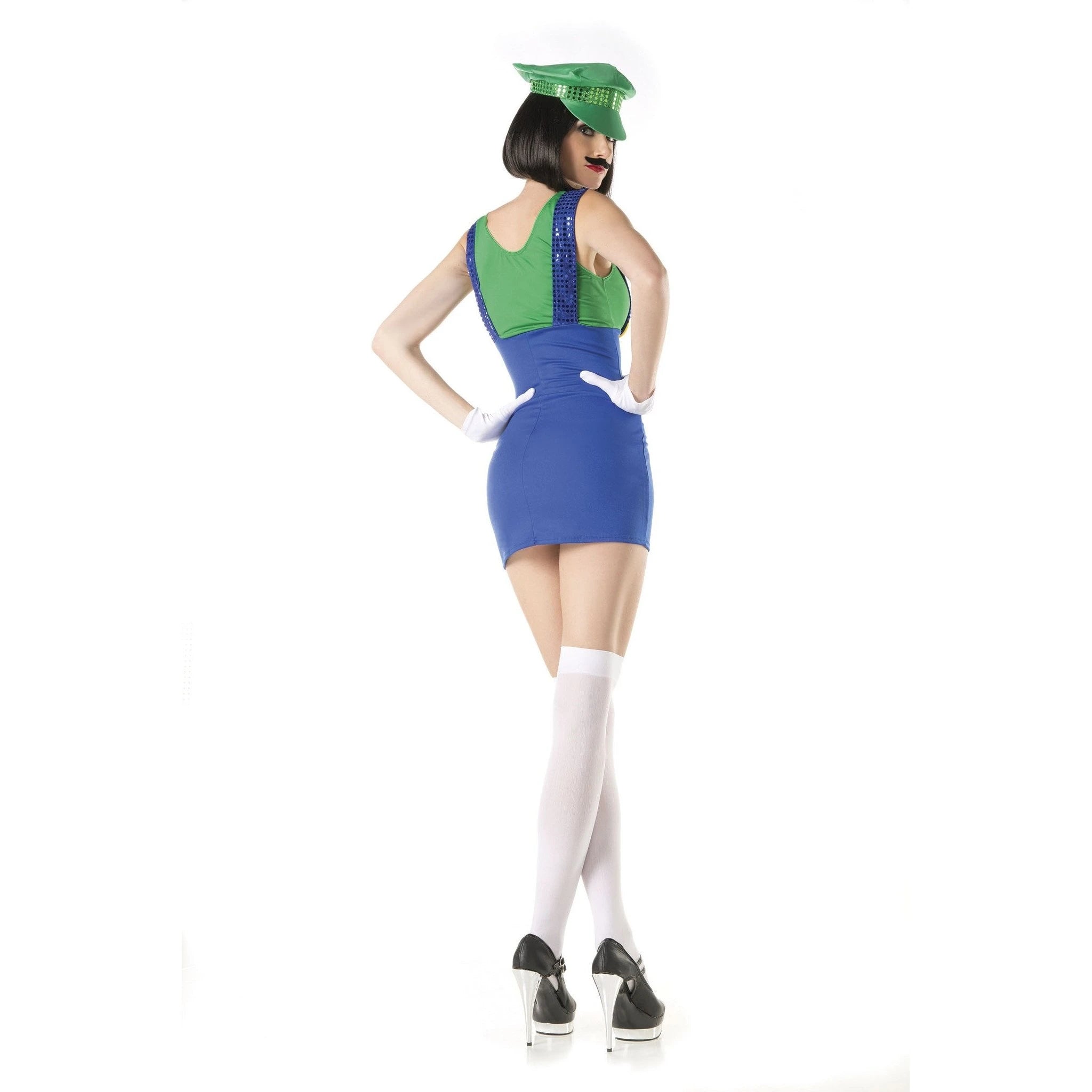 Miss Luigi Mario Bros. Costume For Women