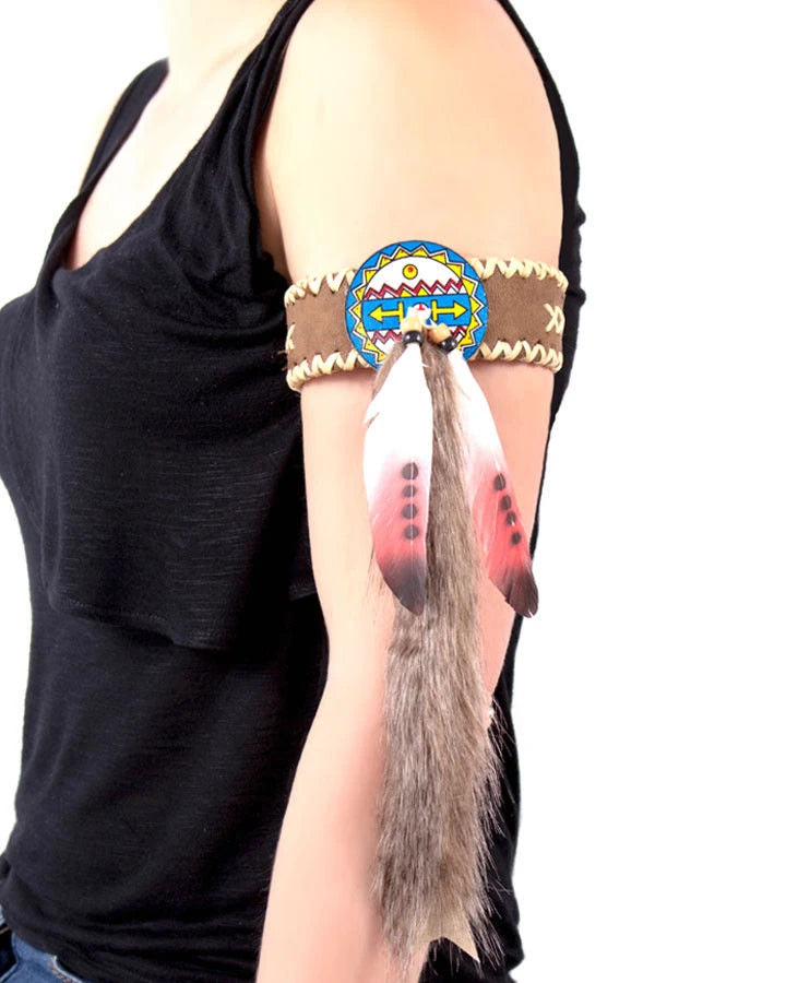 Indian Armband Feathered 2 Pack