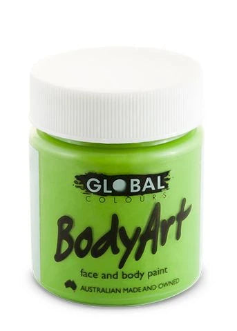 Global Colours 45ml Lime Green Cream Face and Body Paint