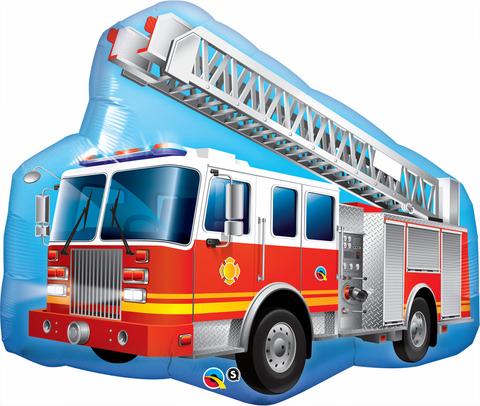 Shaped Firetruck Foil