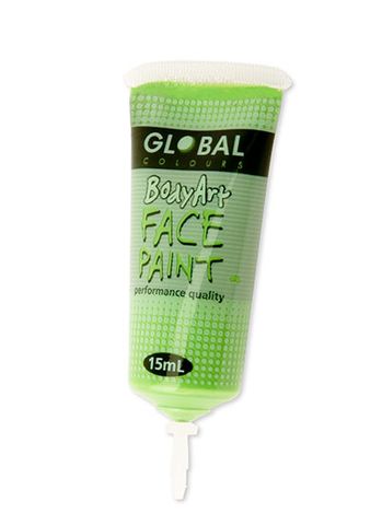 Global Bodyart Lime Green 15ml Tube Liquid Makeup