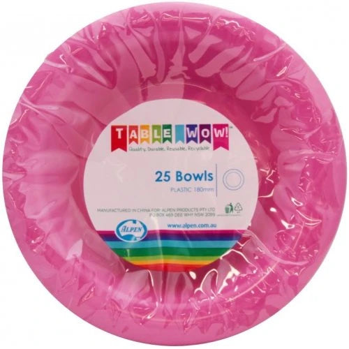 Magenta Plastic Bowls