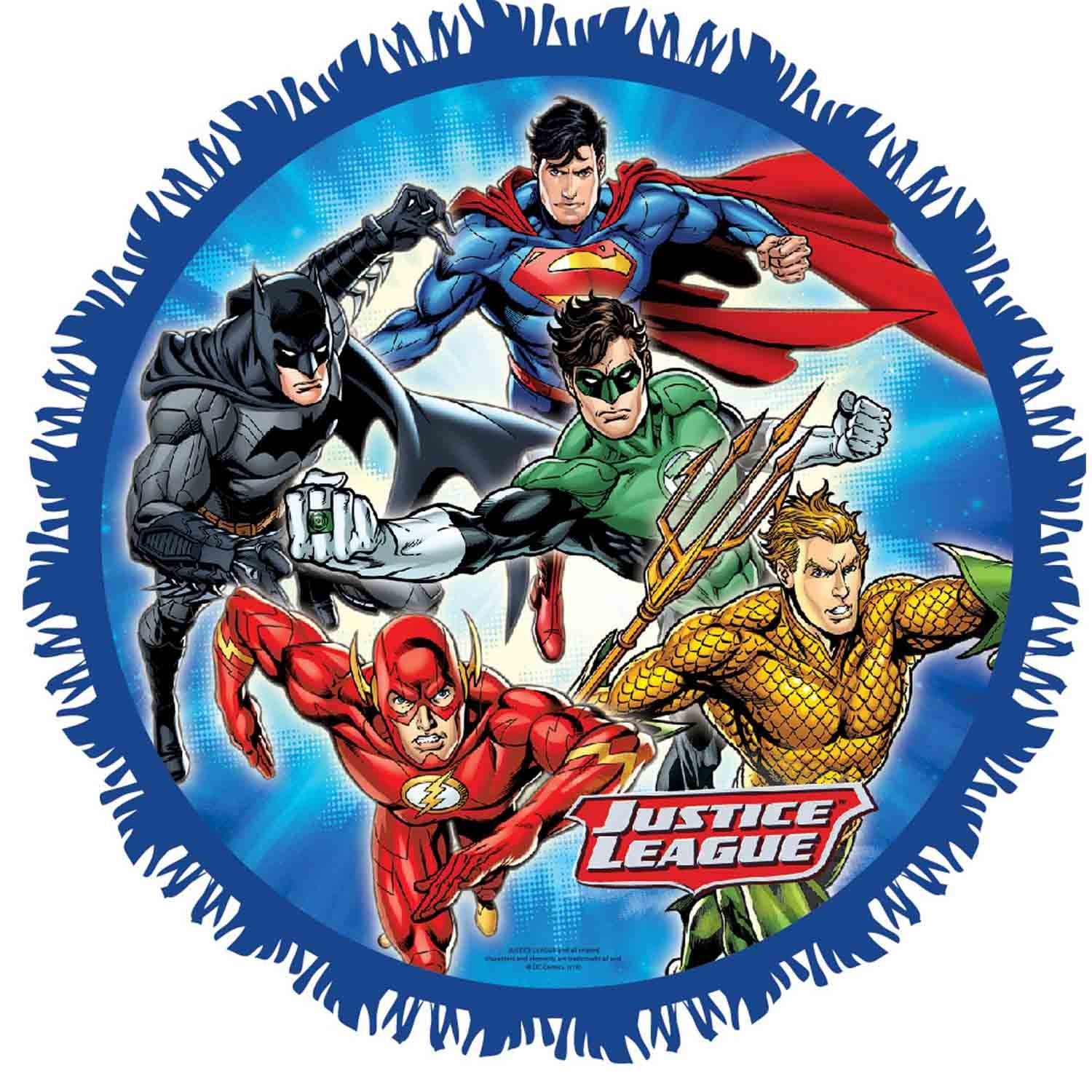 Justice League Expandable Pull String Drum Pinata