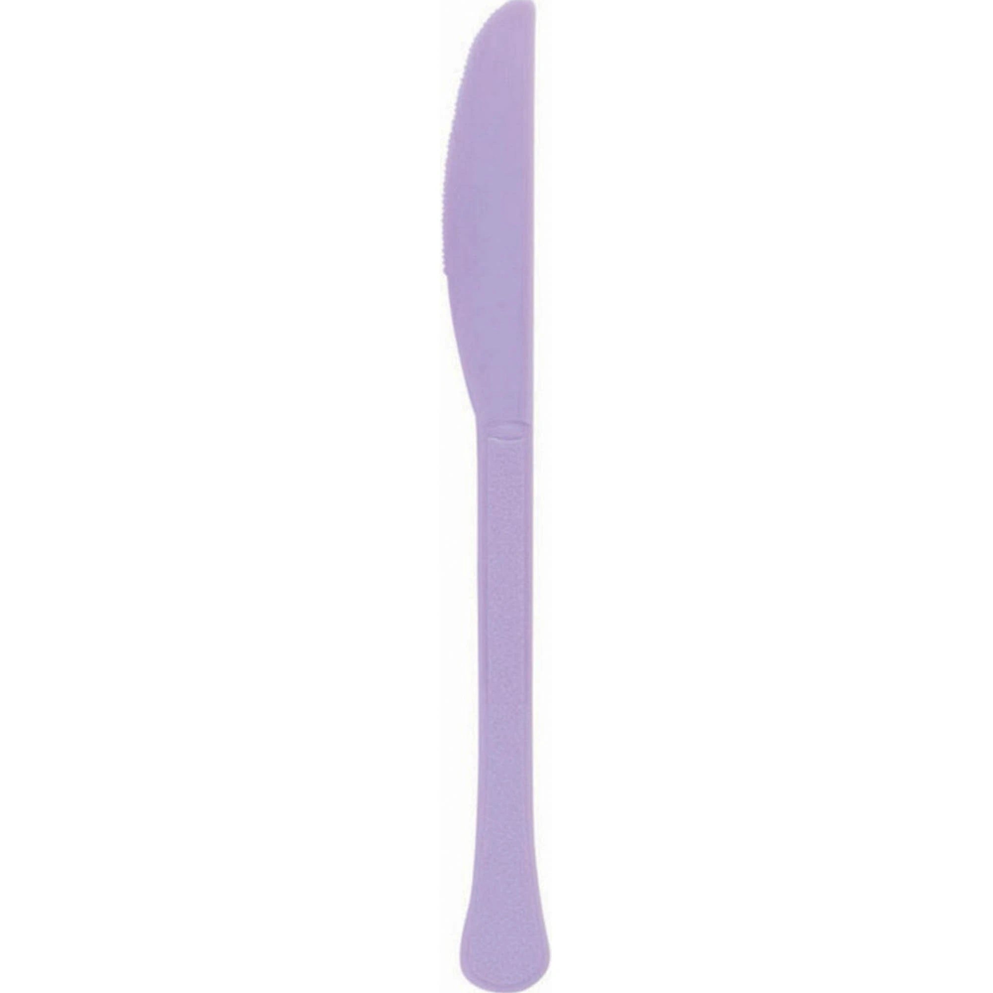 Lavender Plastic Knives