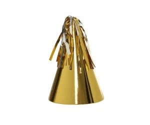 Metallic Gold Party Hats 10 Pack