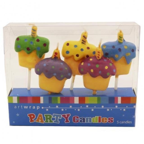 Cupcake Candles Five Pack