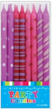 Pink Spots and Stripes Candles