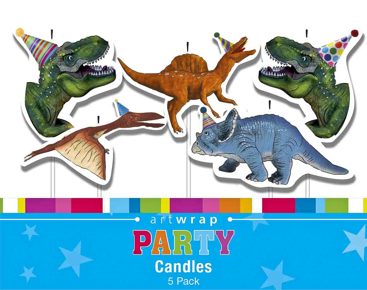 Dinosaur Candles 5 Pack