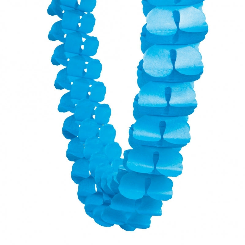 Electric Blue Honeycomb Garland 4m