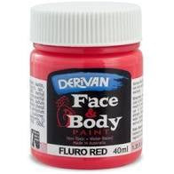 Fluro Red Face Paint 40ml