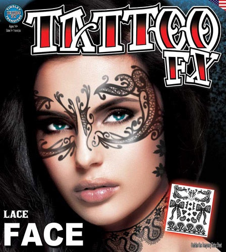 Lace Face Temporary Tattoo