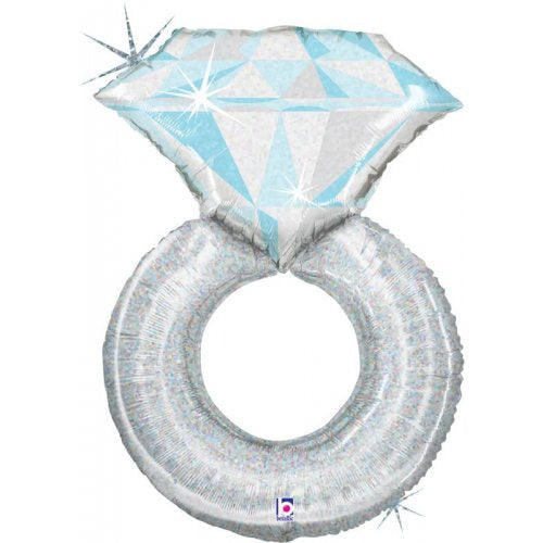 Platinum Wedding Ring Foil Balloon
