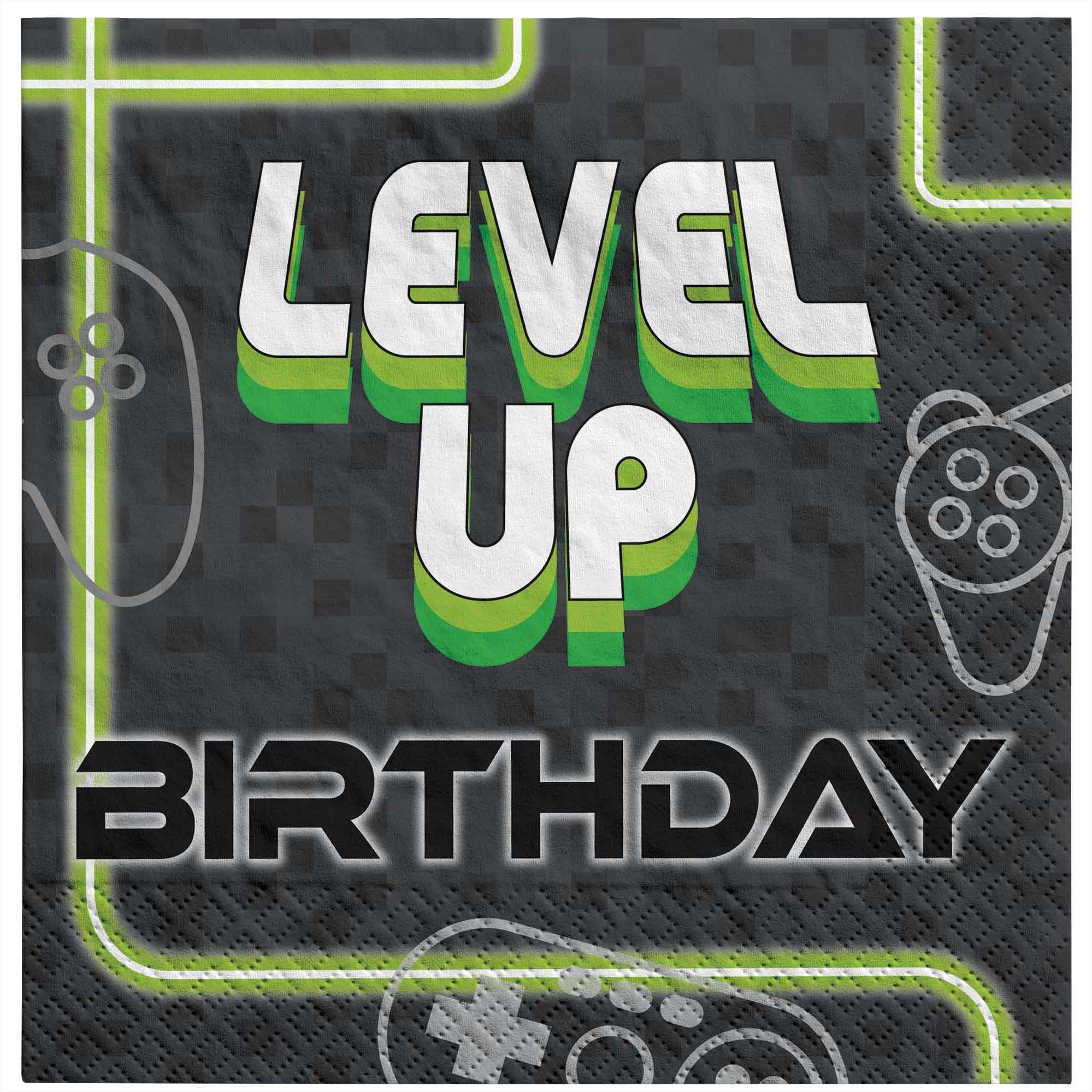 Level Up Gaming Lunch Napkins 16pk
