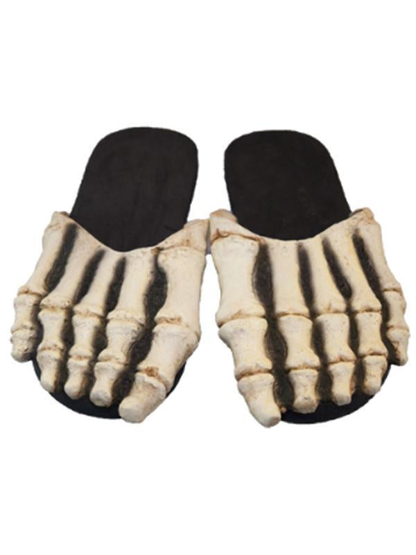 Skeleton Feet Slippers One Size