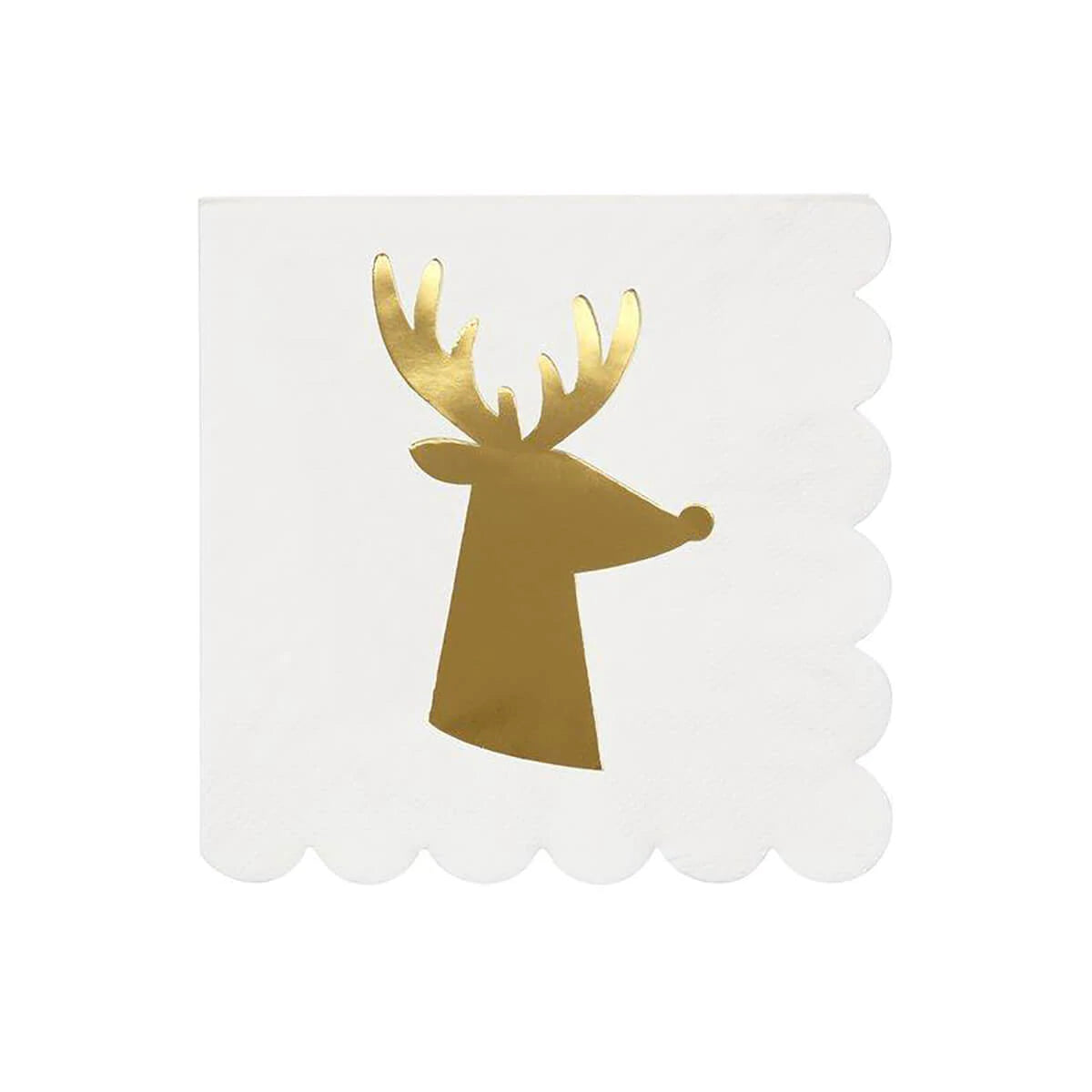 Meri Meri Gold Reindeer Napkins Small