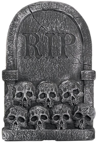 Cemetery RIP Skulls Tombstone Decoration