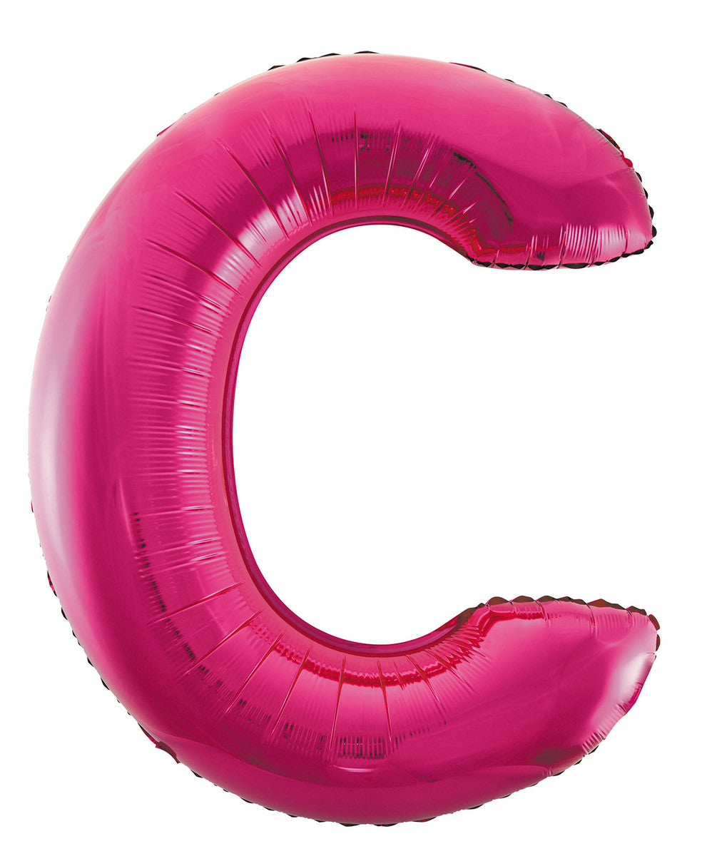 Hot Pink Letter C Megaloon