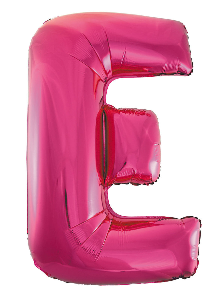 Hot Pink Letter E Megaloon