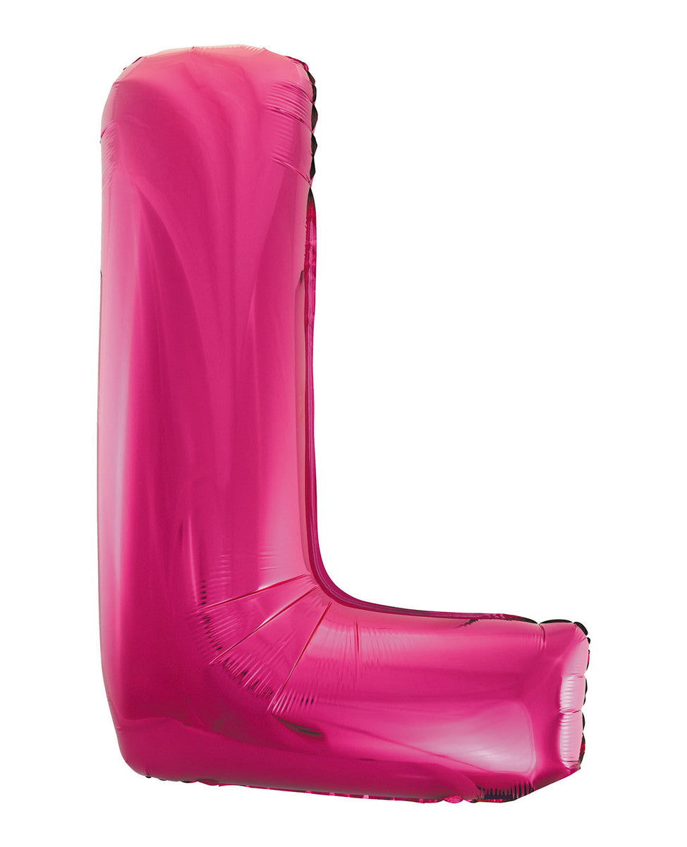 Hot Pink Letter L Megaloon