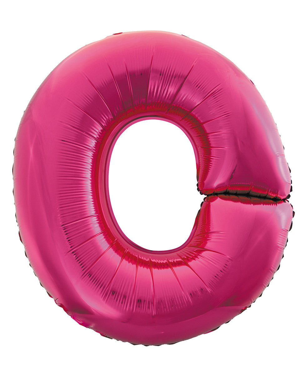 Hot Pink Letter O Megaloon