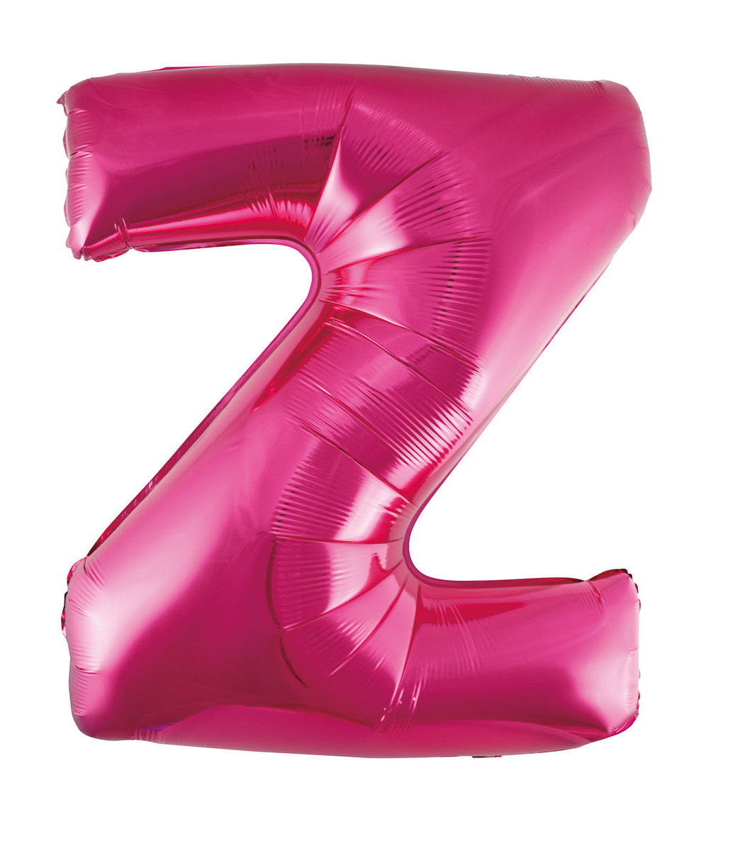 Hot Pink Letter Z Megaloon