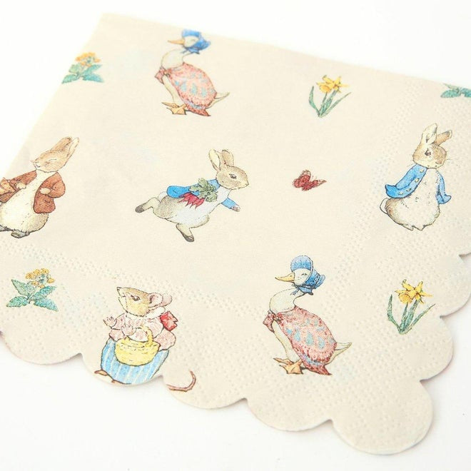 Meri Meri Peter Rabbit & Friends Small Napkins (Set of 20)