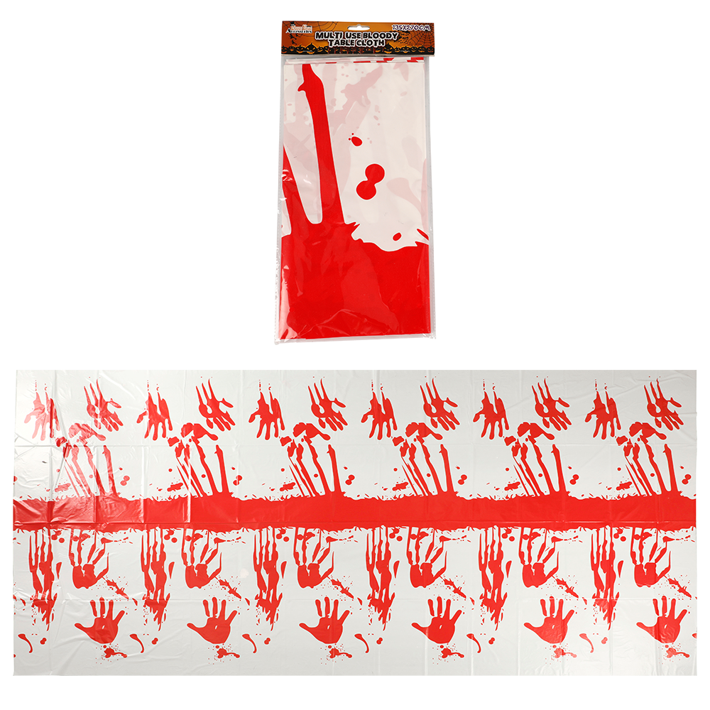 Blood Splattered Plastic Tablecloth