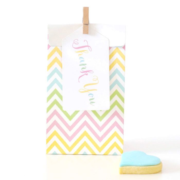 Illume Chevron Pastel Treat Bags