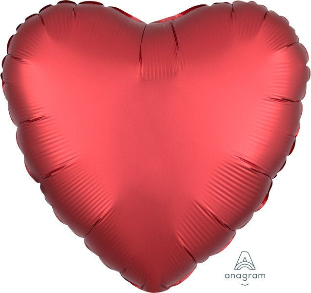 Red Sangria Heart Foil Balloon