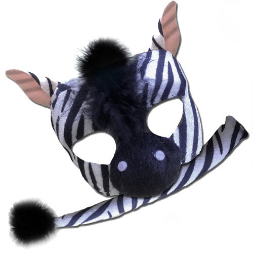 Deluxe Zebra Mask and Tail Set