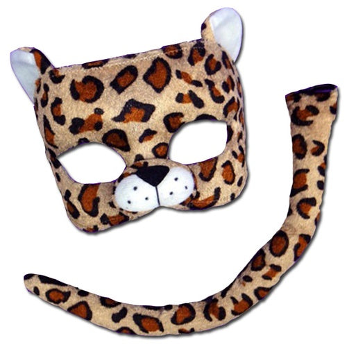 Leopard Deluxe Mask and Tail Set