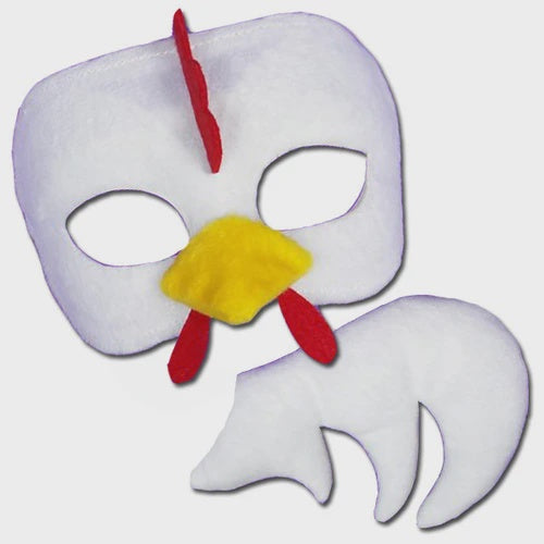 Deluxe Chicken Mask & Tail Set