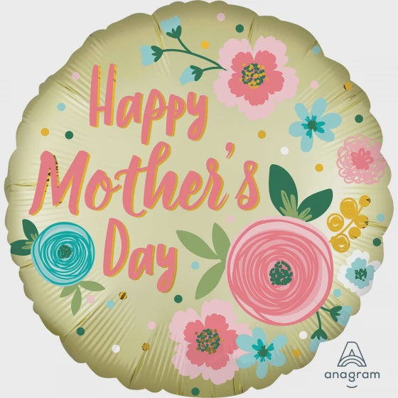 Happy Mother's Day Pastel Yellow Foil