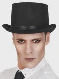 Black Velvet Top Hat Small