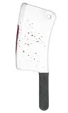 Silver Cleaver with Blood Splatters